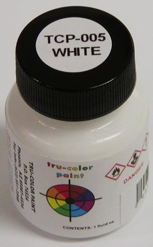Tru-Color Paint 005 - Railroad Color Acrylic Paint - 1oz/29.6mL - White