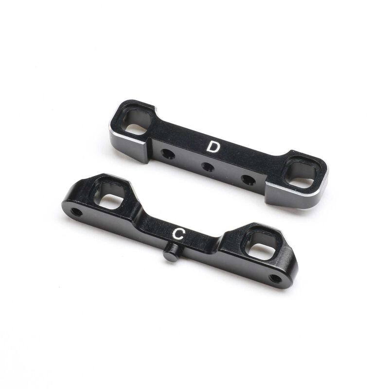 LOSI TLR-1055 Adjustable Pivot Set C & D, Black: 22S Sprint