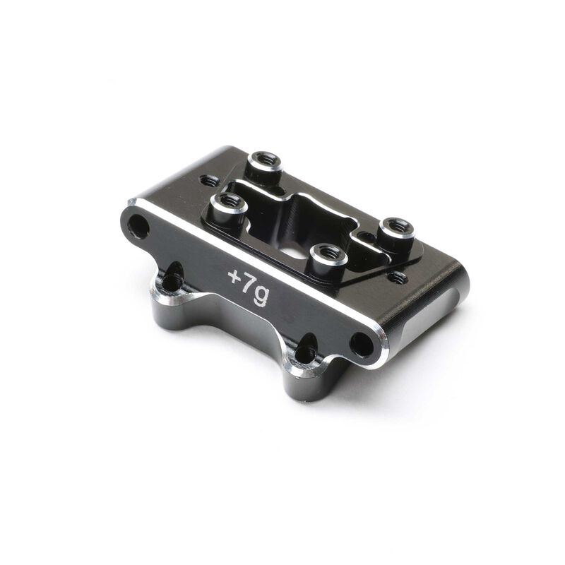 LOSI TLR-1066 Front Pivot Block, Aluminum, Black: 22S Sprint