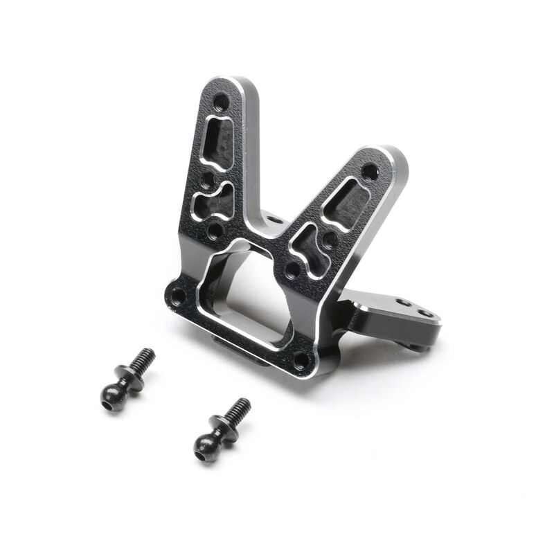 LOSI TLR-1072 Rear Bulkhead, Aluminum, Black: 22S Sprint