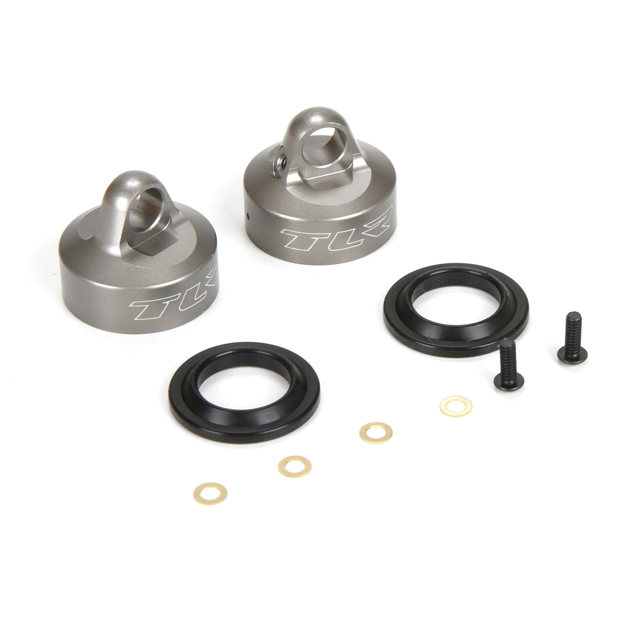 LOSI TLR 243034 *DISC* 8IGHT 4.0 Aluminum 16mm Bleeder Shock Caps (2)