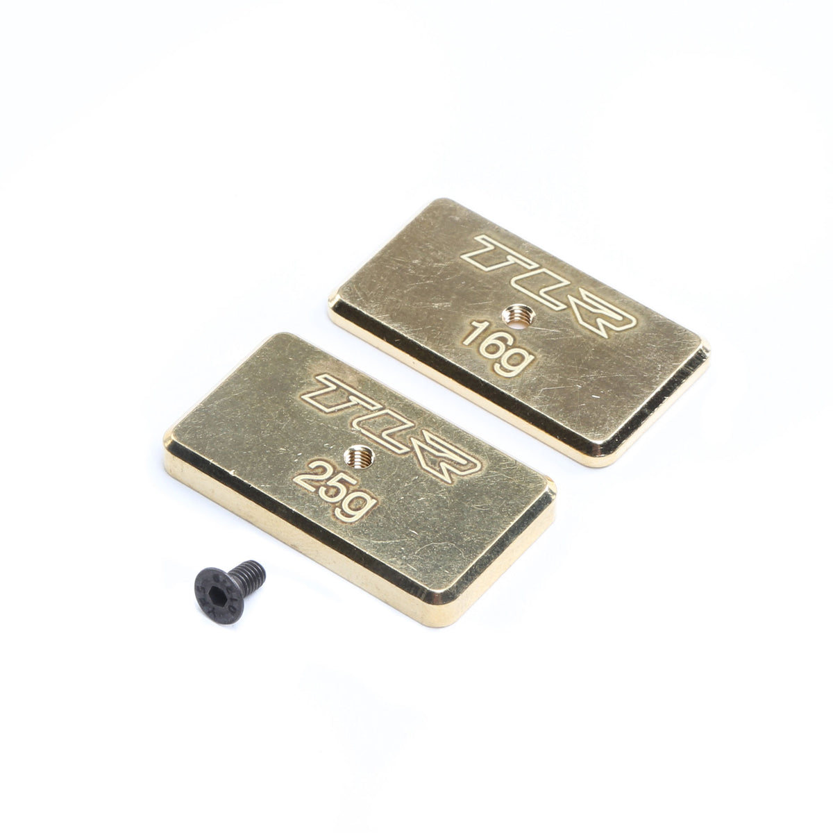 LOSI TLR 331041 22 5.0 Rear Brass Weight Set (Brass) (16g & 25g)