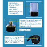 Master Tools 09832 Turntable Display 84 x 47mm with 83mm dome (Flat top)