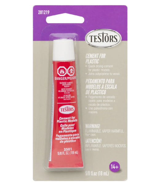 Testor 281219 5/8oz. Tube Plastic Cement