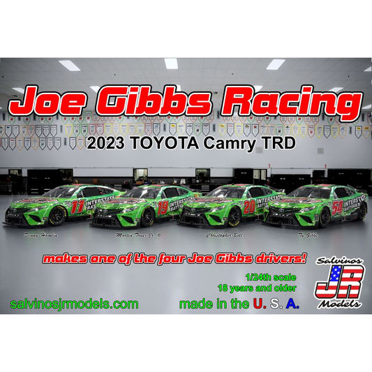 Salvinos 2023IB 1/24 Joe Gibbs Racing Multi Drivers 2023 NASCAR Toyota Camry TRD Race Car