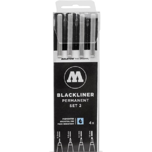 Molotow 200487 Blackliner Permanent Set 2