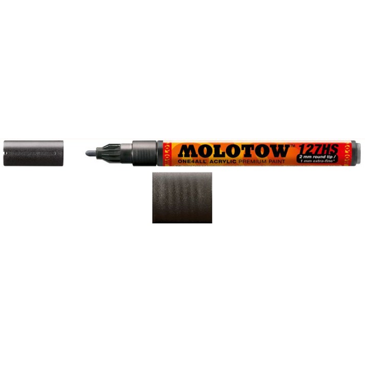 Molotow 127301 2mm Metallic Black Acrylic Paint Marker