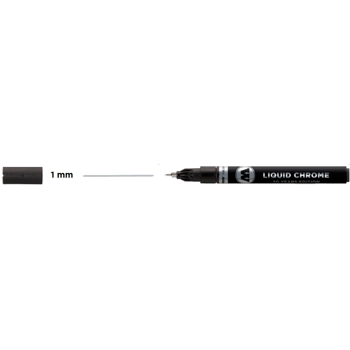 Molotow 703101 Liquid Chrome Marker, 1mm