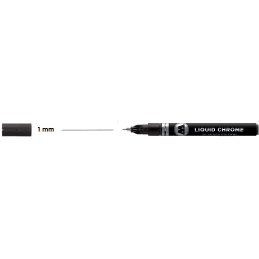 Molotow 703101 Liquid Chrome Marker, 1mm
