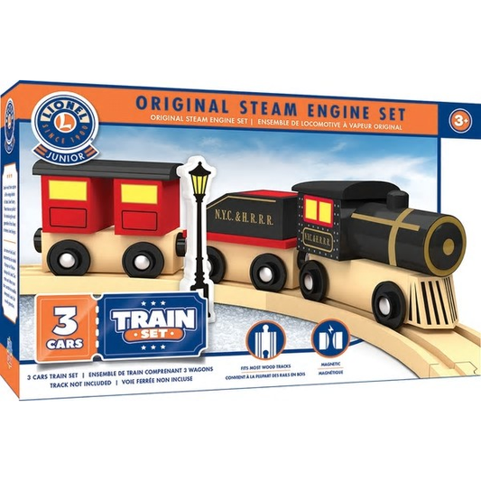 Masterpieces Puzzles 42016 Lionel Original Steam Engine Wooden Train Set (3pc)