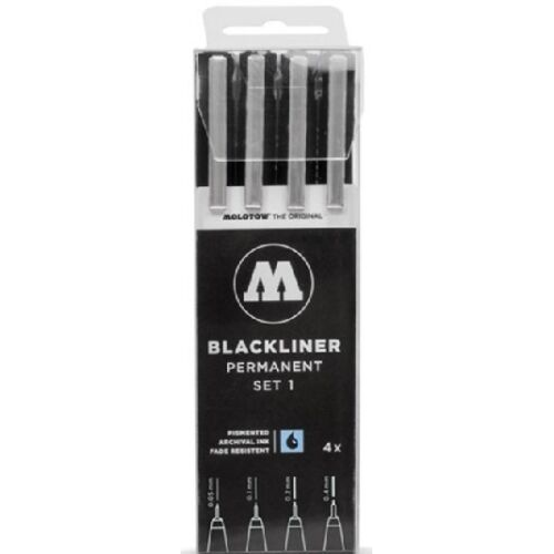 Molotow 200486 Blackliner Permanent Set 1
