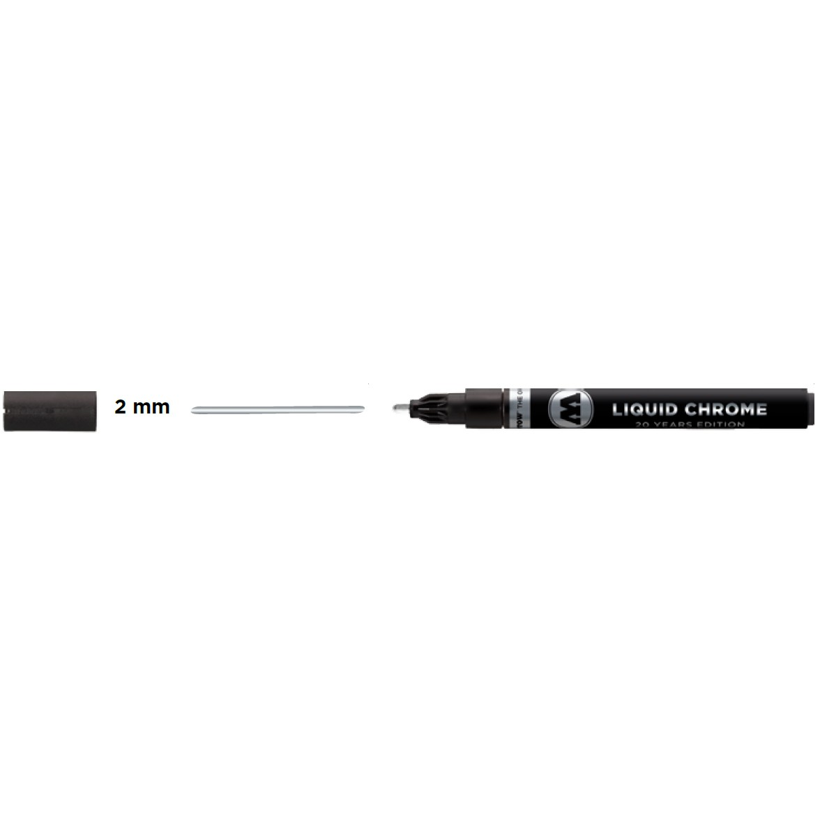 Molotow 703102 Liquid Chrome Marker, 2mm