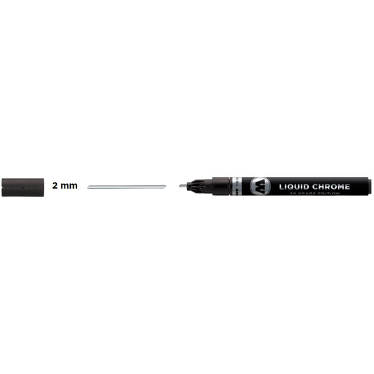 Molotow 703102 Liquid Chrome Marker, 2mm