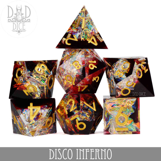 DND Dice HM07DISCO Disco Inferno (Handmade)