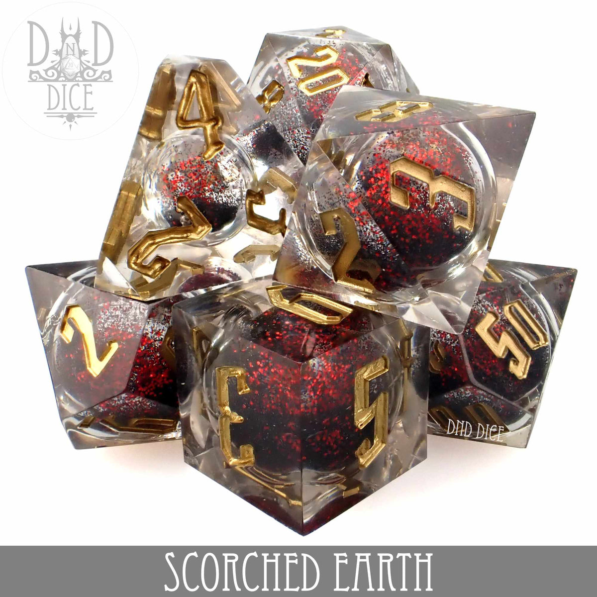 DND Dice HM07SEAR Scorched Earth (Liquid Core)