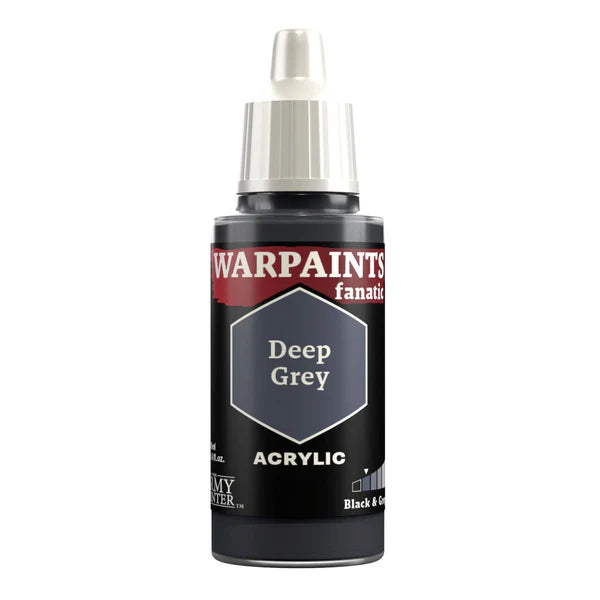 Army Painter WP3002 Warpaints Fanatic Acrylic Hobby Paint (Deep Grey) (18ml)