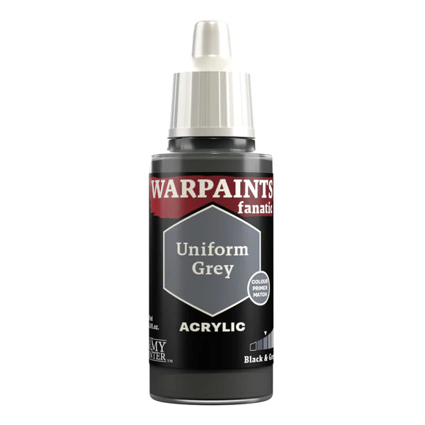 Army Painter WP3003 Warpaints Fanatic Acrylic Hobby Paint (Uniform Grey) (18ml)