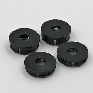 1RC 5524 Wheel Covers, Black, 3D Printed, 1/18 Midget