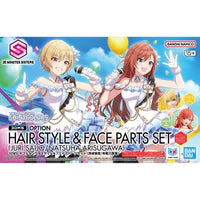 Bandai 2815173 The Idolmaster Shiny Colors 30 Minutes Sisters Option Hairstyle & Face Parts (Juri Saijo & Natsuha Arisugawa) Accessory Kit Set