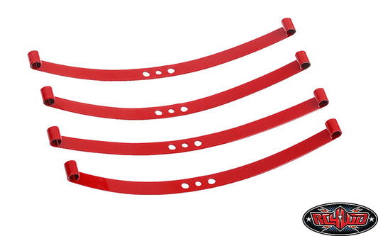 RC4WD ZS0570 Red Super Soft Flex Leaf Springs (4)