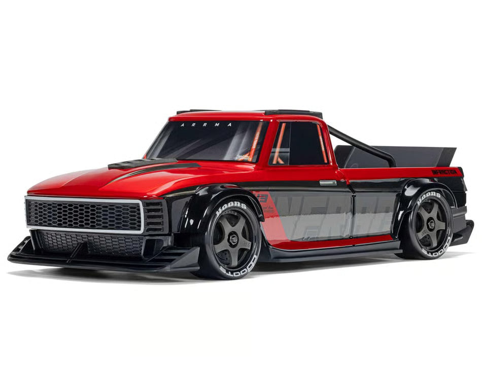 ARRMA 2315ST1 Infraction Grom 3S BLX 1/12 4WD RTR Brushless Street Bash Truck (Red/Black) w/2.4GHz Radio, DSC, Battery & Charger
