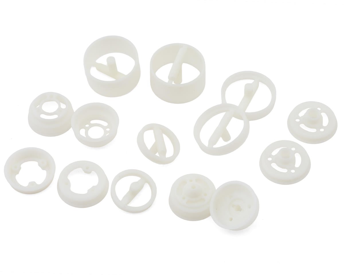 Associated 21753 RC10 Model 24 Front & Rear Wheel Set (White)