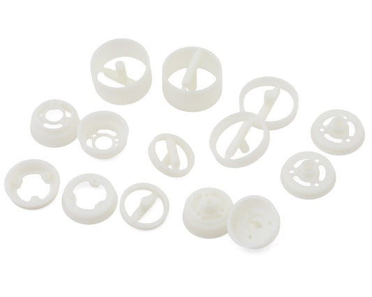 Associated 21753 RC10 Model 24 Front & Rear Wheel Set (White)