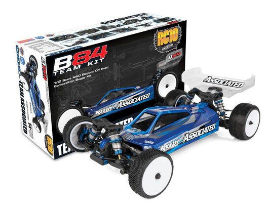 Associated 90050 RC10B84 Team Kit 1/10 4WD Off-Road Electric Buggy Kit (Carpet)