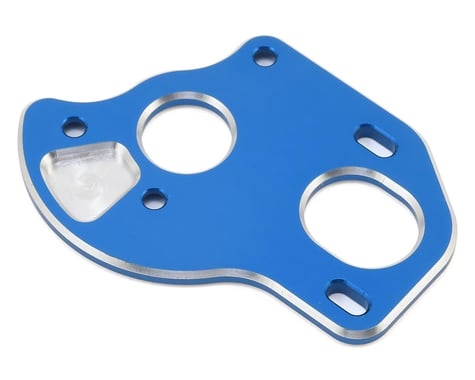 Associated 91795 RC10B6.1 Laydown/Layback Motor Plate, blue aluminum