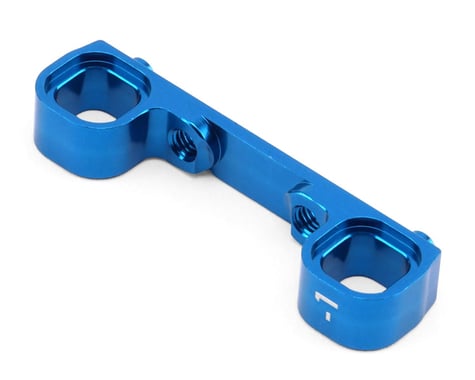 Associated ASC92585 RC10B7.1 Factory Team 3-Gear Gearbox Alum Arm Mount "C" Block (Blue) (-1 Deg)
