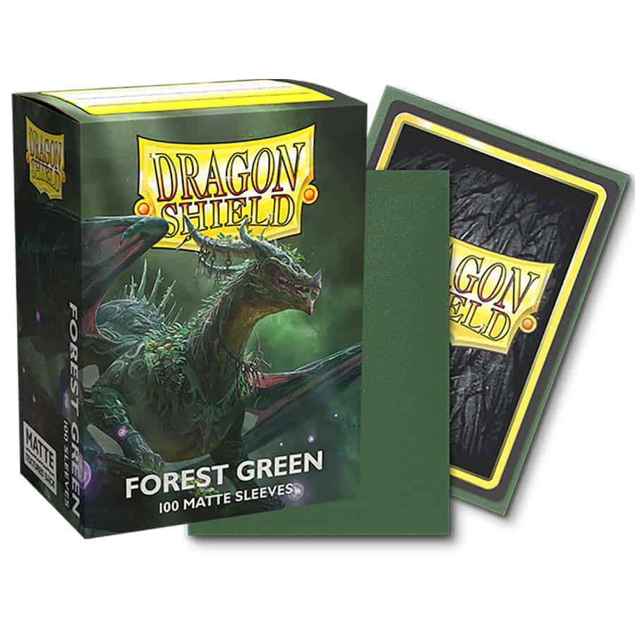 Arcane Tinmen 11056 Dragon Shield Sleeves: Matte: Forest Green (100)