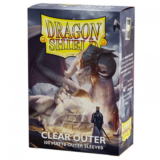 Arcane Tinmen 13002 Dragon Shield Sleeves: OUTER SLEEVES: MATTE CLEAR (100CT)