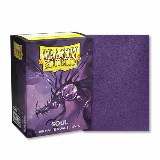 Arcane Tinmen 15062 Dragon Shield: Dual Matte: Metallic Purple-Soul (100ct)