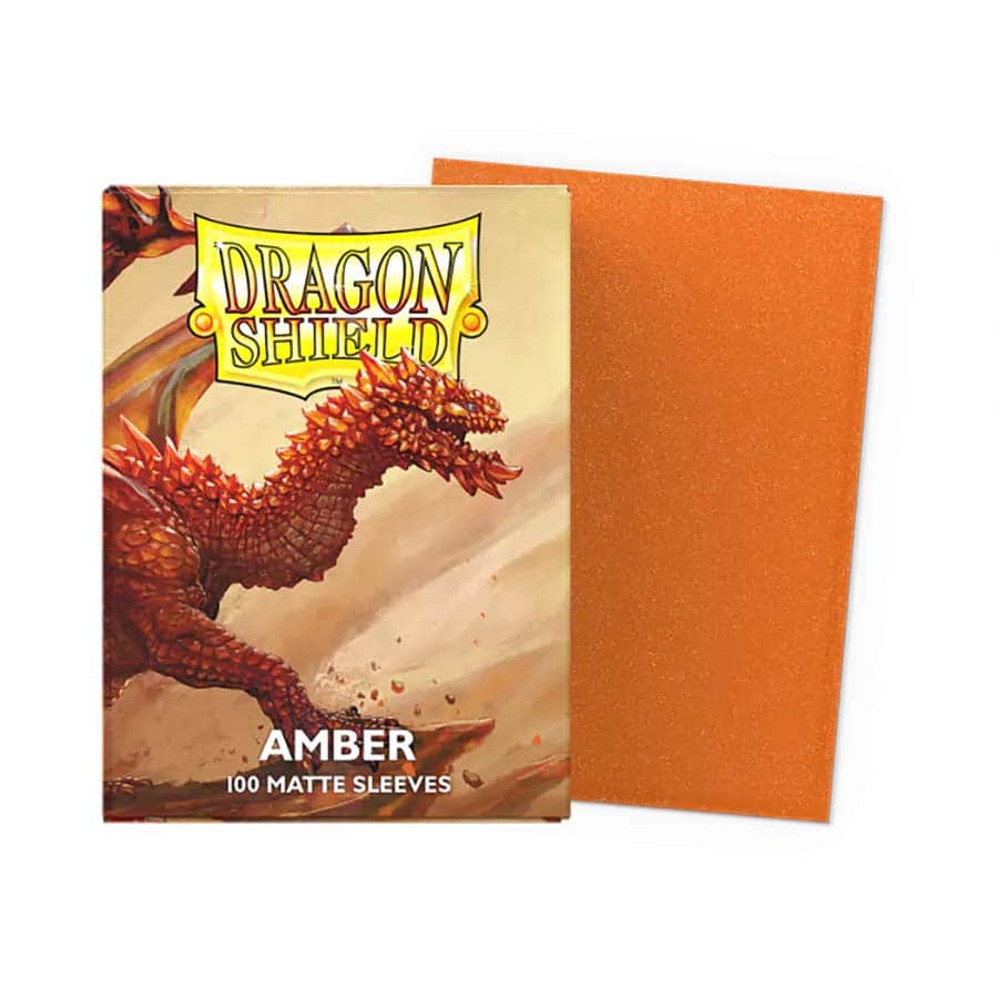 Arcane Tinmen 11059 Dragon Shield Sleeves: Matte: Amber (100ct)