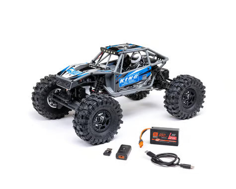 Axial 1750T1 1/18 UTB18 Capra Blue 4WS 4X4 RTR Brushed Rock Crawler (Battery & Charger Included)