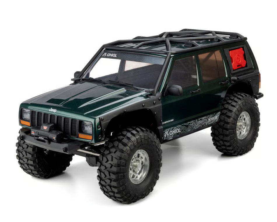 Axial 2037T1 1/10 SCX10 III Jeep Cherokee XJ 4X4 RTR Brushed Rock Crawler, Green