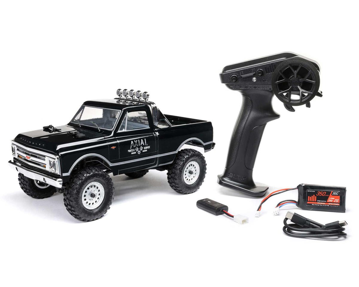 Axial 00001V2T4 1/24 SCX24 1967 Chevrolet C10 4WD Truck RTR, Black
