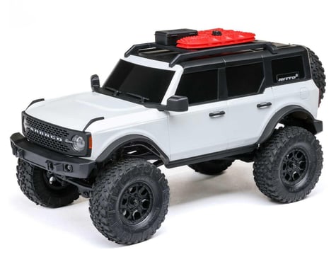 Axial 00006V2T4 1/24 SCX24 Ford Bronco 4X4 RTR Brushed Rock Crawler (Battery & Charger Included), White