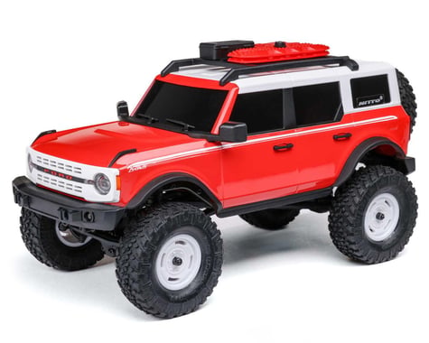 Axial 00006V2T6 1/24 SCX24 Ford Bronco Heritage Edition 4X4 RTR Brushed Rock Crawler (Battery & Charger Included), Red