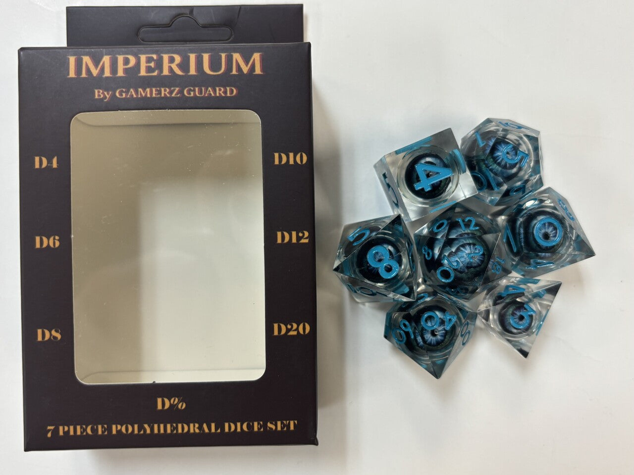Gamerz Guard RD01114 Thalassophobia Leviathan Eyes Resin 7 Dice Set