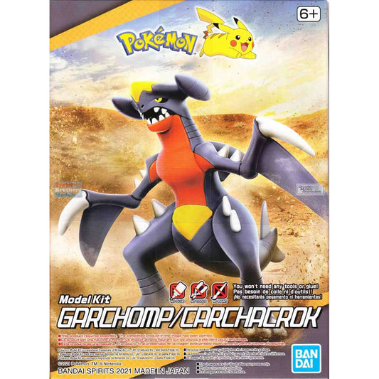 Bandai 2579576 Pokemon Series: Garchomp/ Carchacrok (Snap) Model Kit