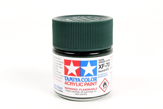 Tamiya 81370 XF-70 Acrylic Dark Green
