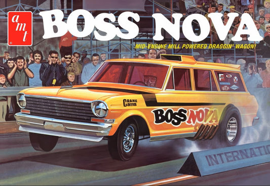 AMT 1441 Boss Nova Mid-Engine Hemi Powered Draggin' Wagon! Model Kit