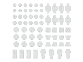 Bandai 2733949 30 Minutes Missions Customize Material (Decoration Parts 1 White)