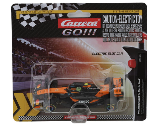 Carrera 64294 GO!!! McLaren MCL39 Formula 1 Team "Lando Norris No.4" 1/43 Slot Car
