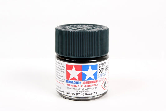 Tamiya 81785 Mini MXF-85 Flat Rubber Black Acrylic Paint (10ml)
