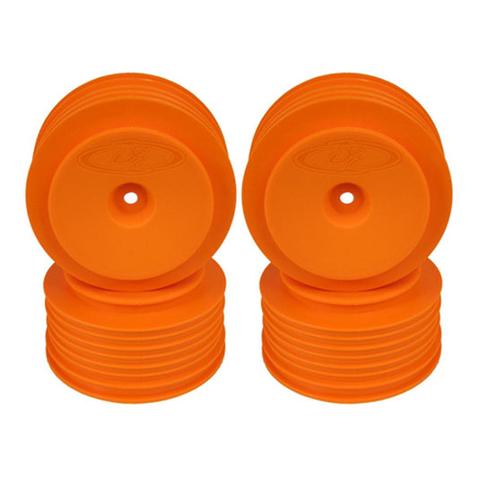 DE Racing PS4AO Speedline Plus SC Wheels for Associated SC5M-sc10 / +3mm / Orange / 4pcs