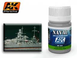 AK Interactive 303 Kriegsmarine Ships Grey Wash Enamel Paint 35ml Bottle