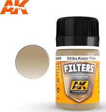 AK Interactive 65 Afrika Korps Filter Enamel Paint 35ml Bottle