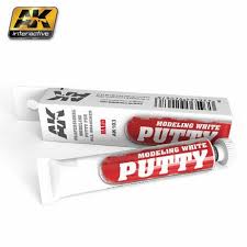 AK Interactive 103 White Acrylic Modeling Hard Putty 20ml Tube